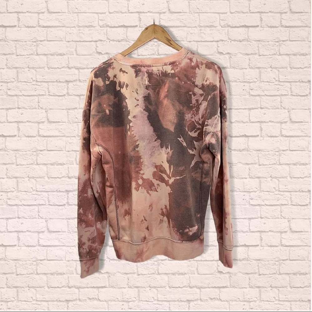 BRAND NEW! GOOD DAY BLEACHED TIE-DYE SWEATSHIRT - Picture 2 of 3